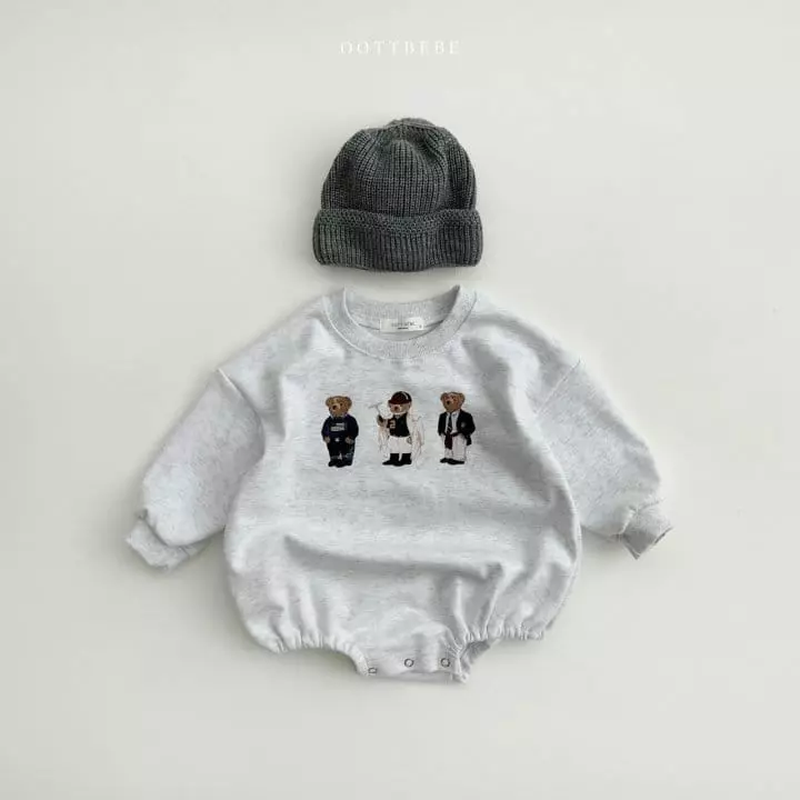 Oott Bebe - Korean Baby Fashion - #babyootd - Bear Bear Bodysuit