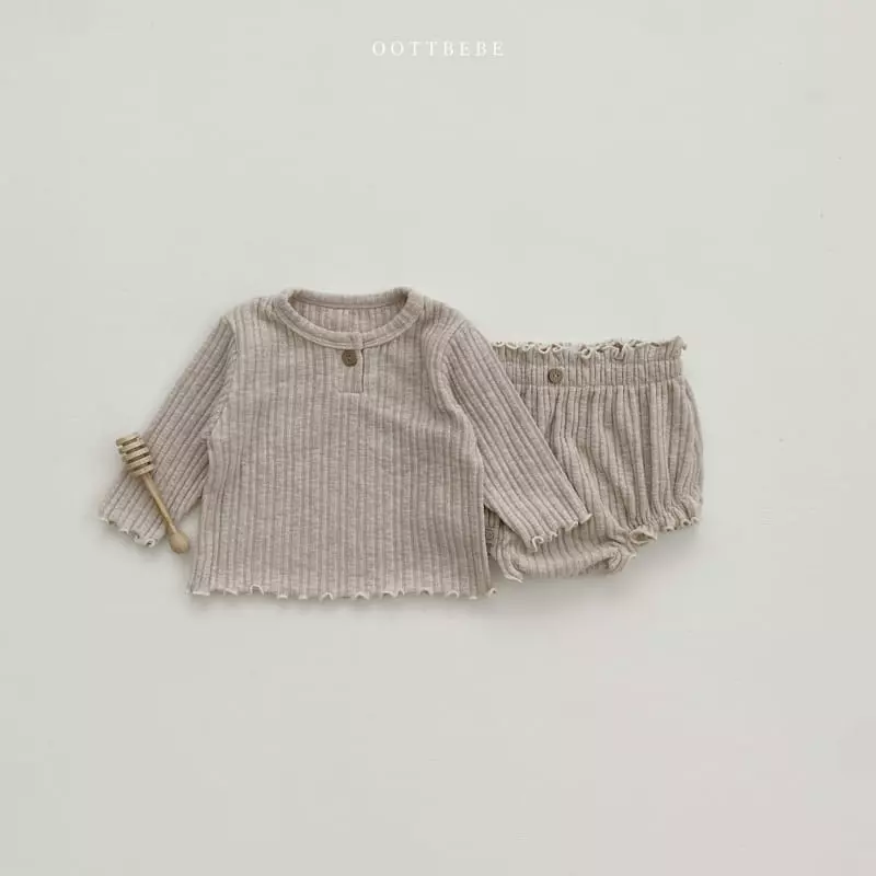 Oott Bebe - Korean Baby Fashion - #babyoutfit - Coco Bloomer Set - 7
