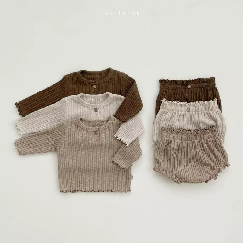 Oott Bebe - Korean Baby Fashion - #smilingbaby - Coco Bloomer Set - 11