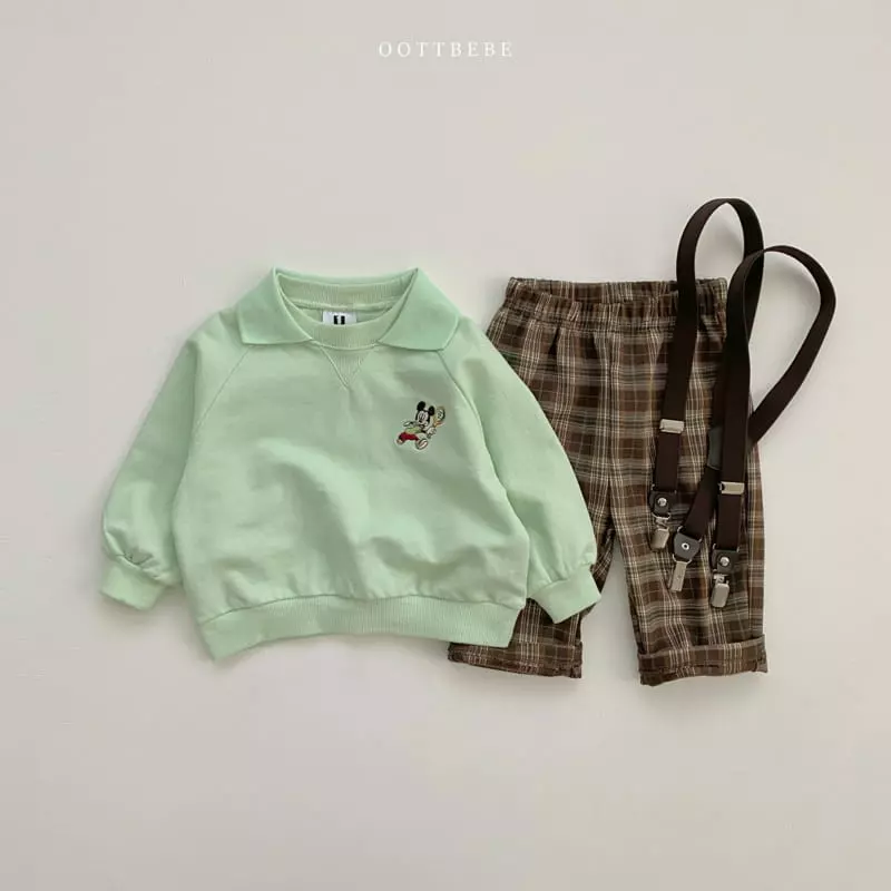 Oott Bebe - Korean Children Fashion - #Kfashion4kids - Tennis Mickey Sweatshirt - 12