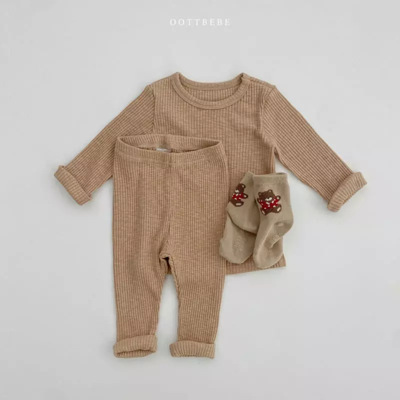 Oott Bebe - Korean Children Fashion - #Kfashion4kids - J Rib Easywear  - 8