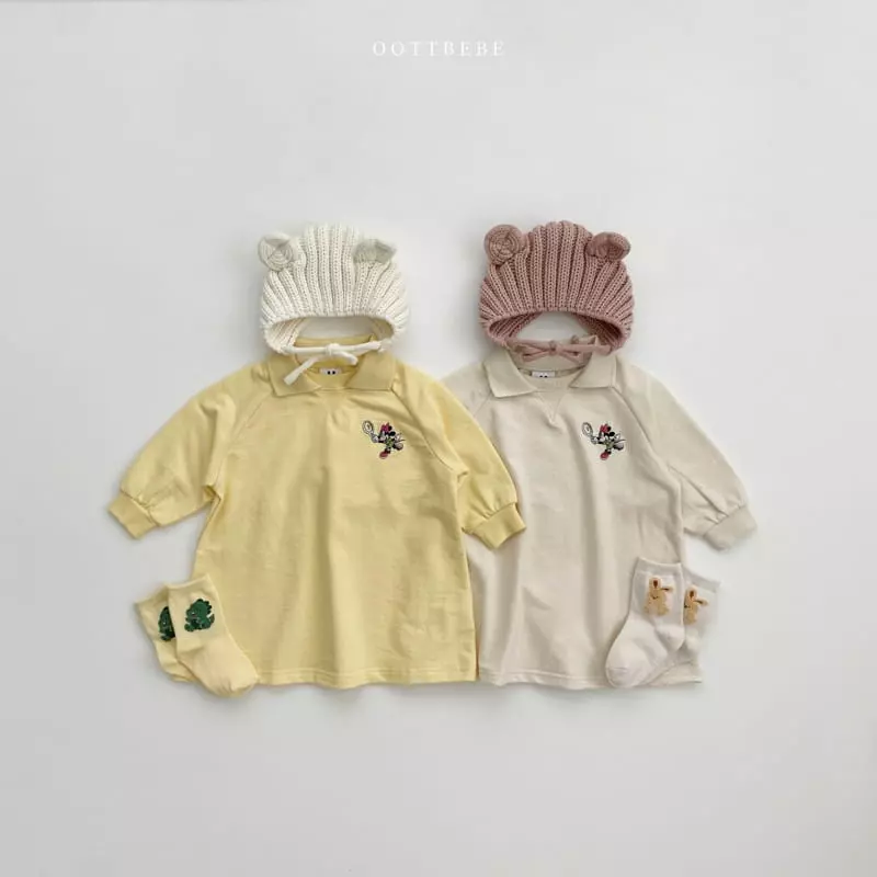 Oott Bebe - Korean Children Fashion - #childofig - Tennis Mini One-piece - 3