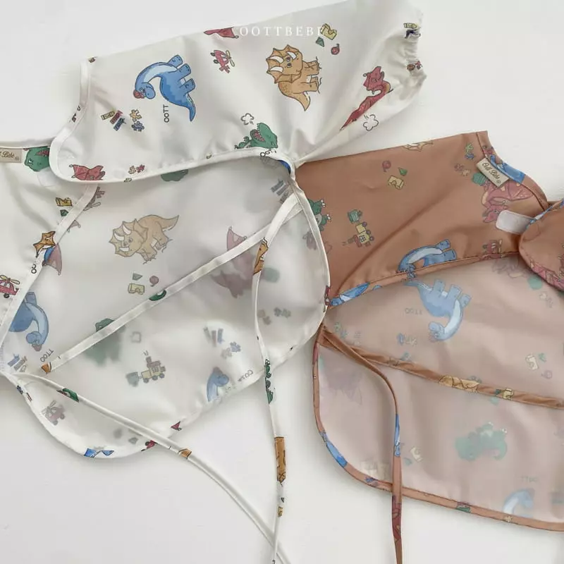 Oott Bebe - Korean Children Fashion - #childrensboutique - Dino Waterproof Bib Bebe - 9