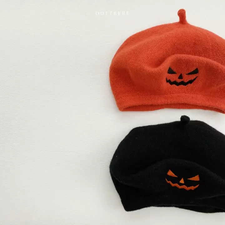 Oott Bebe - Korean Children Fashion - #childrensboutique - Ghost Knit Beret Hat - 4