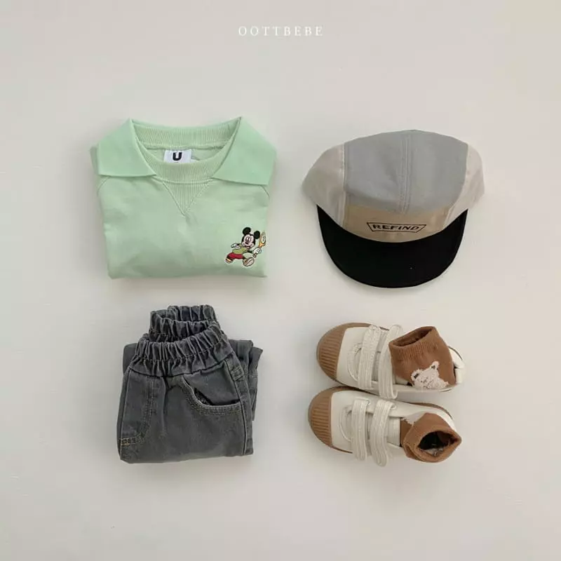 Oott Bebe - Korean Children Fashion - #discoveringself - Tennis Mickey Sweatshirt - 7