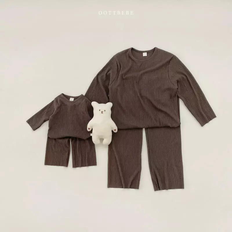 Oott Bebe - Korean Children Fashion - #fashionkids - V Pleats Set - 5