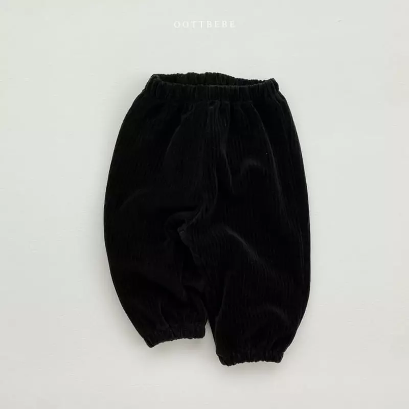 Oott Bebe - Korean Children Fashion - #kidsshorts - Hallooween Velvet Pants - 2