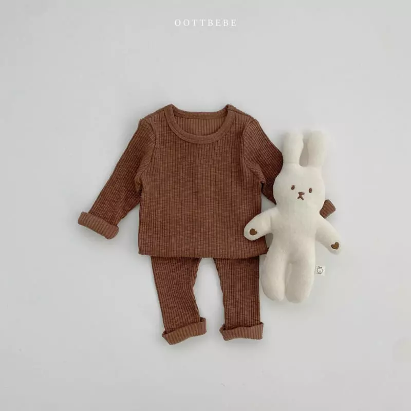 Oott Bebe - Korean Children Fashion - #kidsstore - J Rib Easywear  - 6