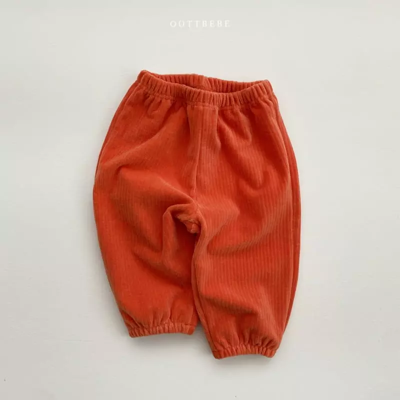 Oott Bebe - Korean Children Fashion - #kidsstore - Hallooween Velvet Pants - 3