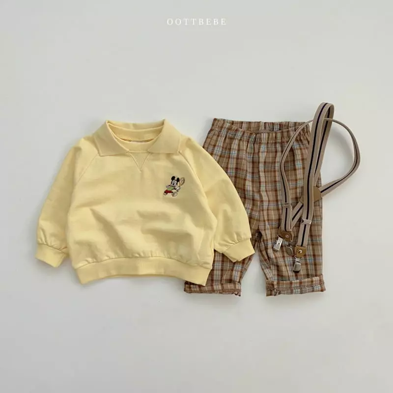 Oott Bebe - Korean Children Fashion - #kidzfashiontrend - Tennis Mickey Sweatshirt - 11