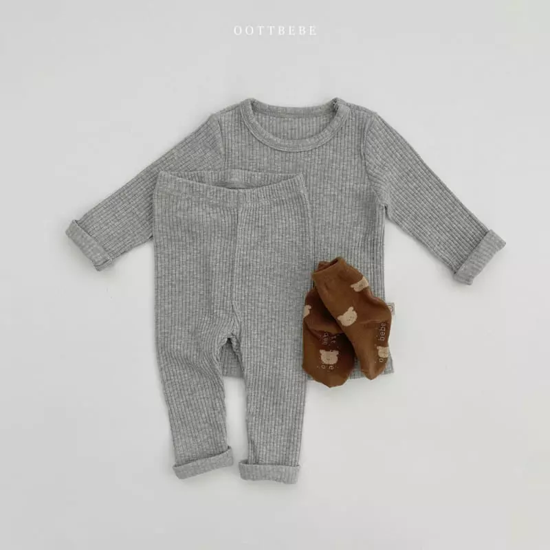 Oott Bebe - Korean Children Fashion - #littlefashionista - J Rib Easywear  - 9