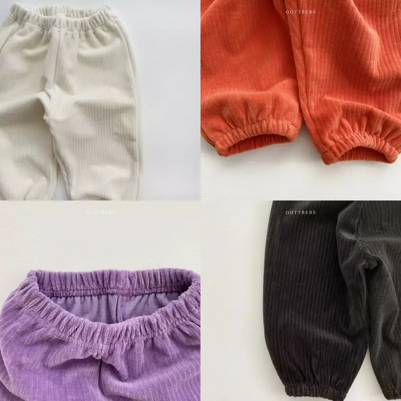 Oott Bebe - Korean Children Fashion - #littlefashionista - Hallooween Velvet Pants - 6