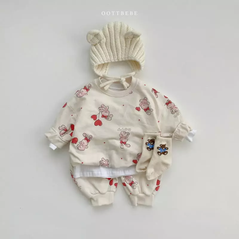 Oott Bebe - Korean Children Fashion - #magicofchildhood - Balloon Top Bottom Set