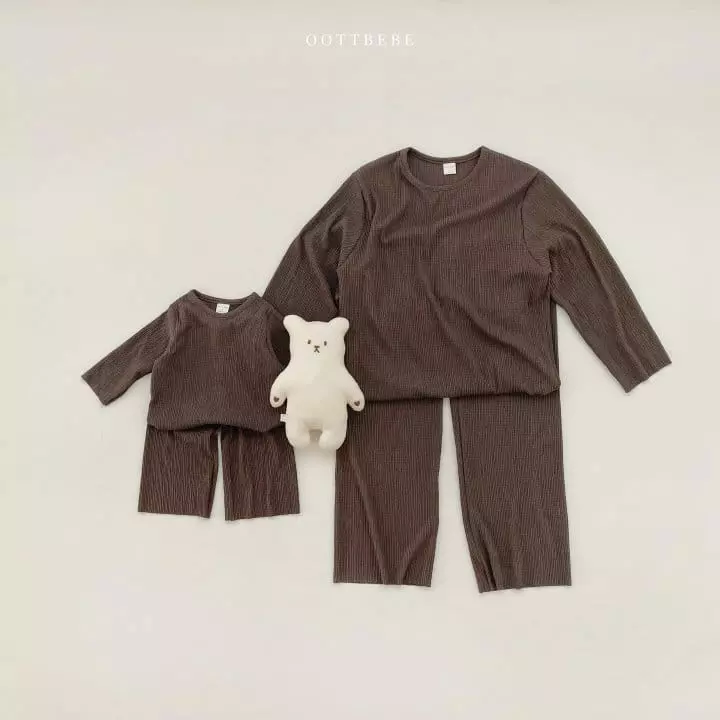 Oott Bebe - Korean Children Fashion - #minifashionista - V Pleats Set - 12