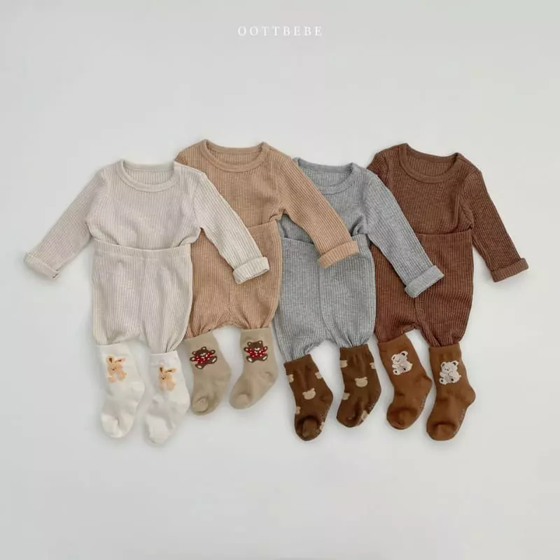 Oott Bebe - Korean Children Fashion - #minifashionista - J Rib Easywear  - 11