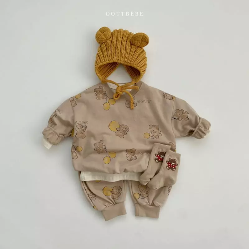 Oott Bebe - Korean Children Fashion - #prettylittlegirls - Balloon Top Bottom Set - 3