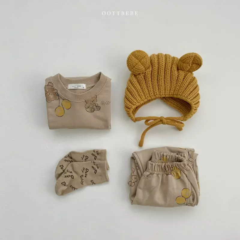 Oott Bebe - Korean Children Fashion - #stylishchildhood - Balloon Top Bottom Set - 6