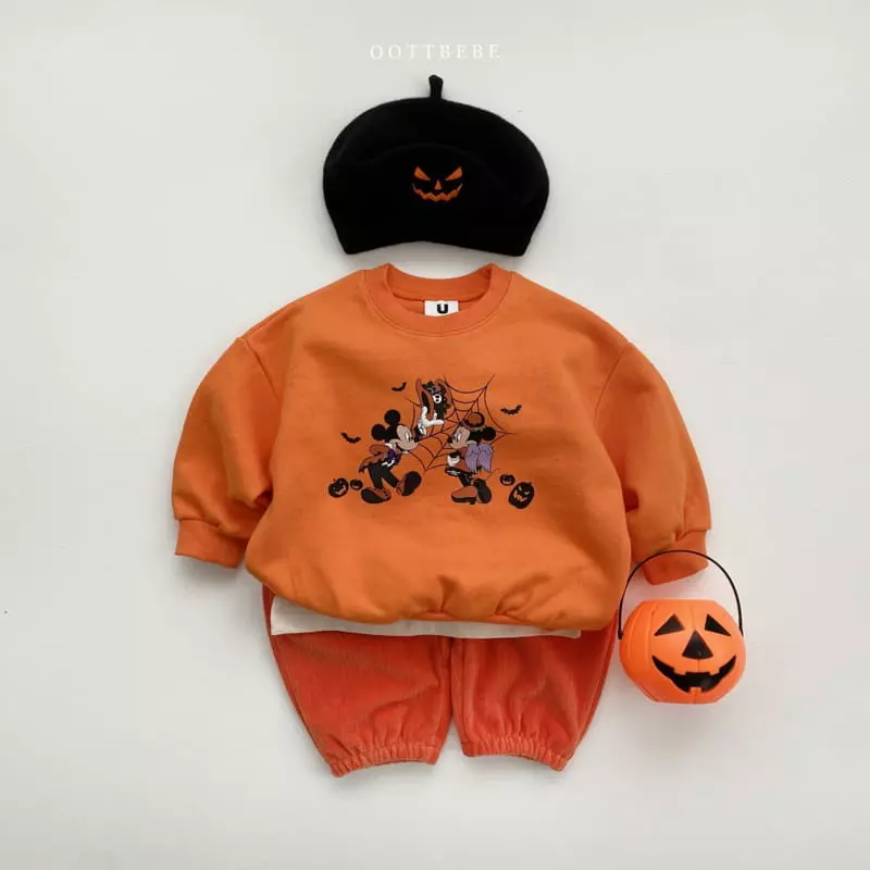 Oott Bebe - Korean Children Fashion - #stylishchildhood - Hallooween Velvet Pants - 12