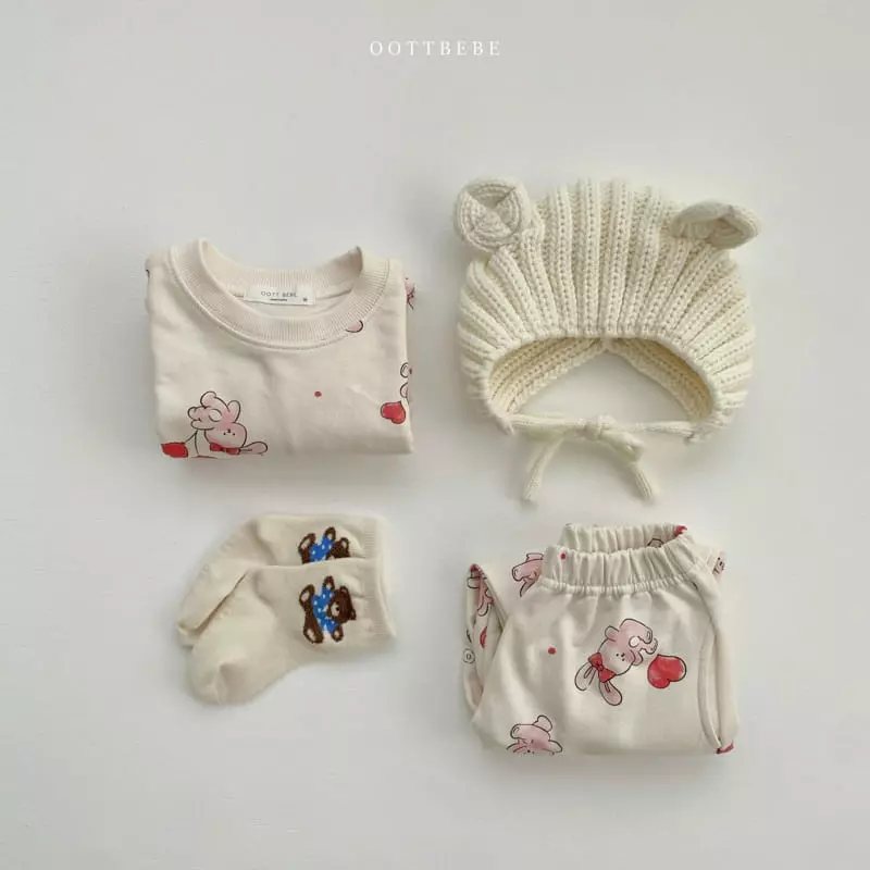 Oott Bebe - Korean Children Fashion - #prettylittlegirls - Balloon Top Bottom Set - 4