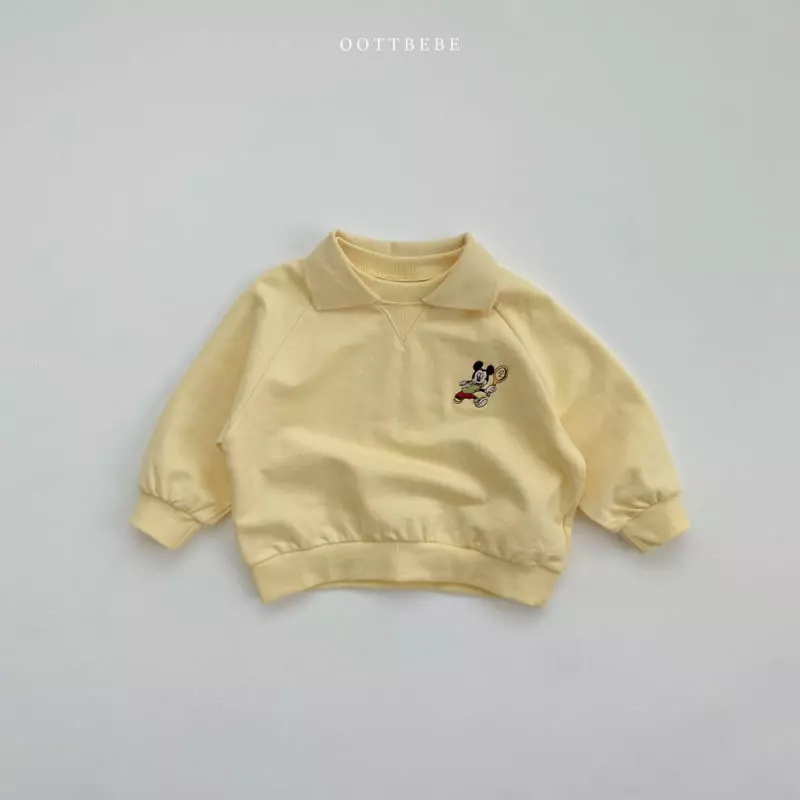 Oott Bebe - Korean Children Fashion - #todddlerfashion - Tennis Mickey Sweatshirt