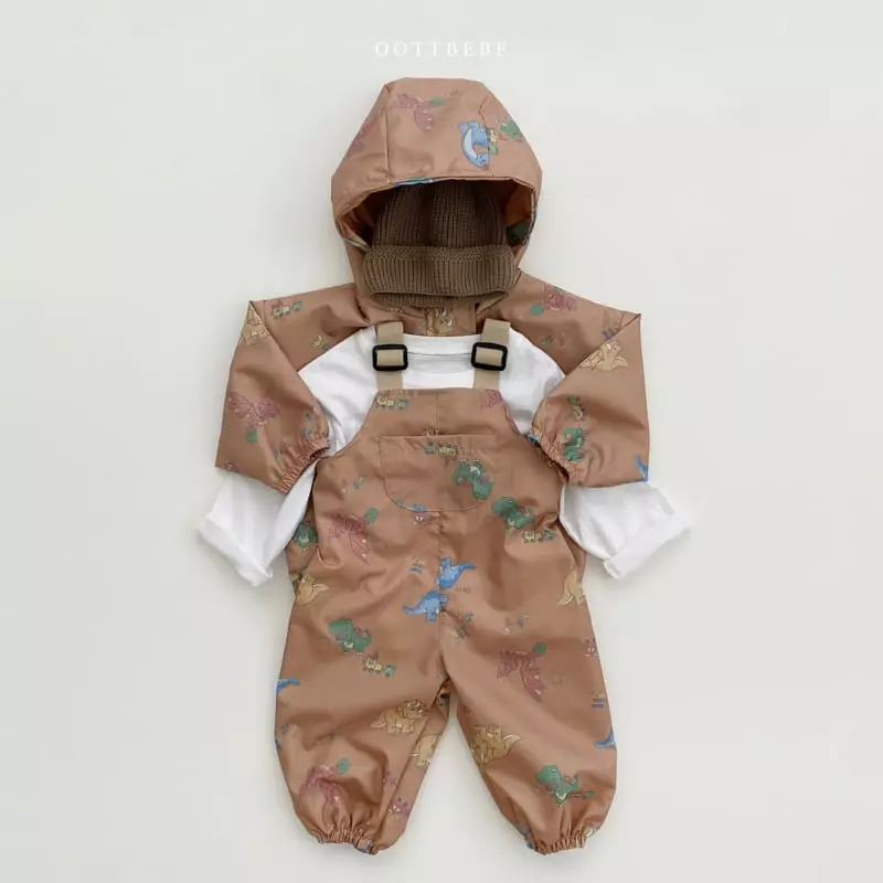 Oott Bebe - Korean Children Fashion - #todddlerfashion - Dino Windbreaker Jacket - 8