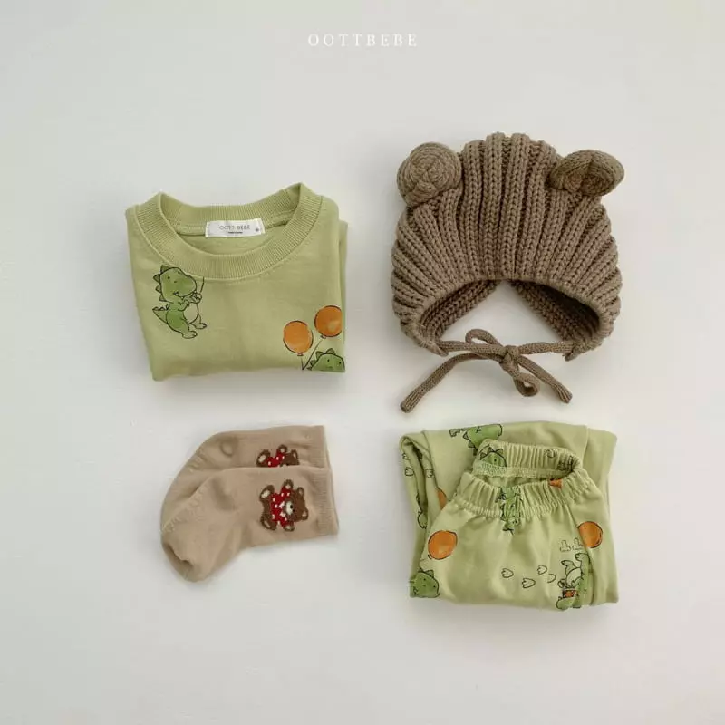 Oott Bebe - Korean Children Fashion - #toddlerclothing - Balloon Top Bottom Set - 5
