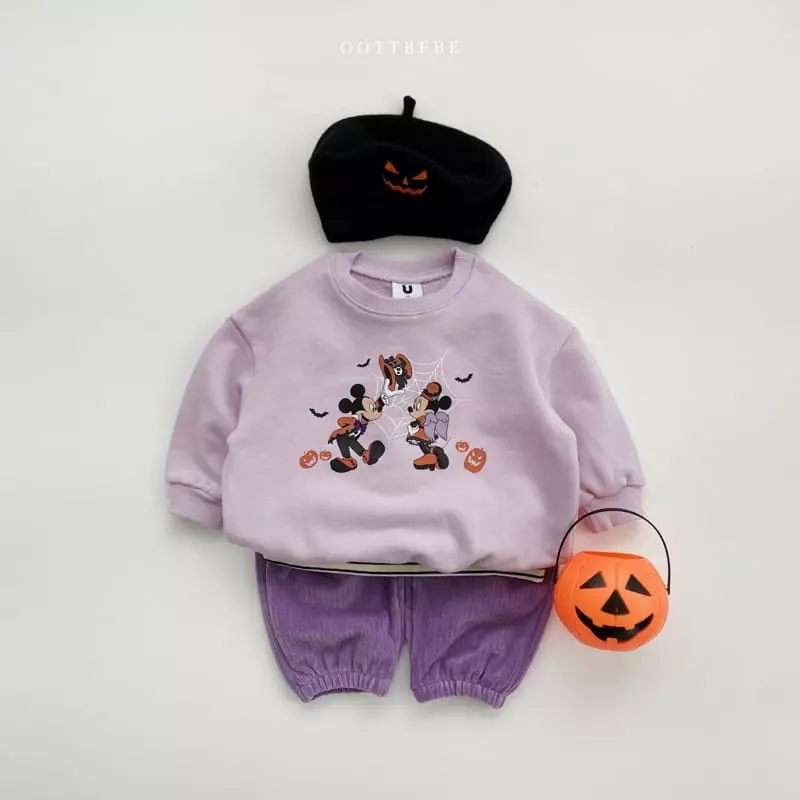 Oott Bebe - Korean Children Fashion - #toddlerclothing - Hallooween Velvet Pants - 11
