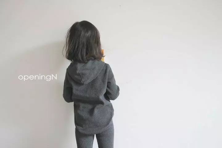 Opening & - Korean Children Fashion - #discoveringself - Original Waffle Hoody - 3