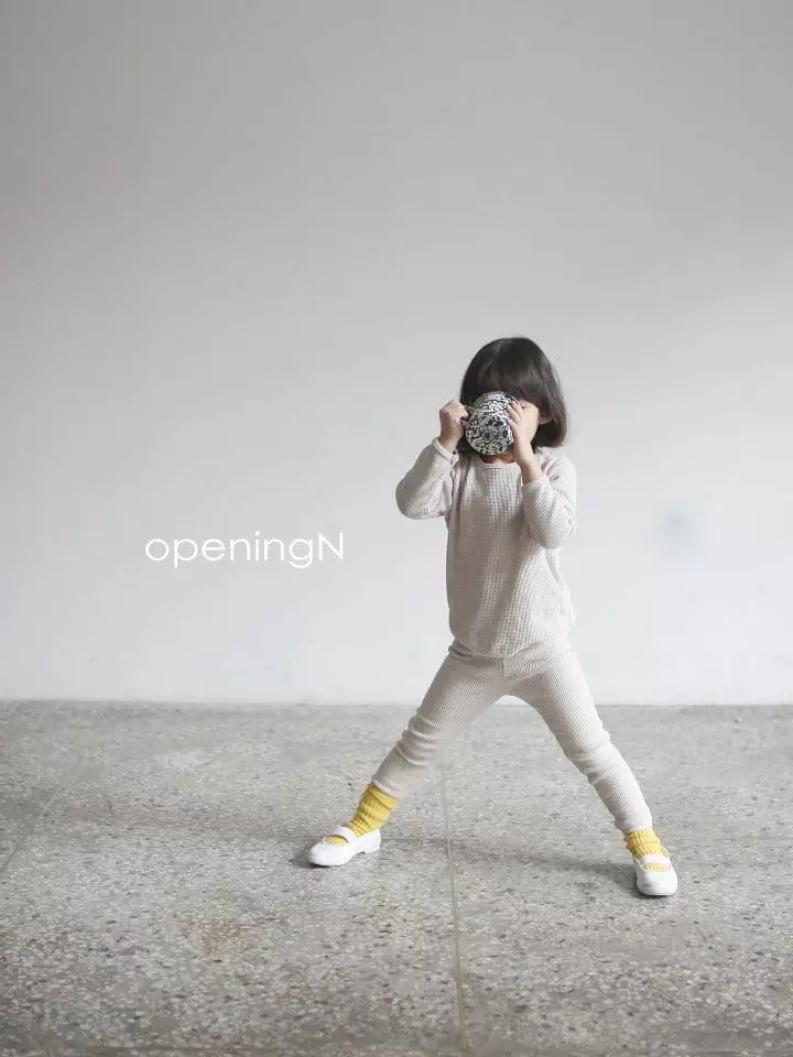 Opening & - Korean Children Fashion - #fashionkids - Original Waffle Leggings - 4