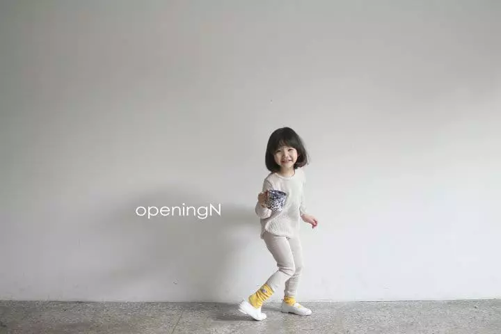Opening & - Korean Children Fashion - #kidsshorts - Original Waffle Top - 4