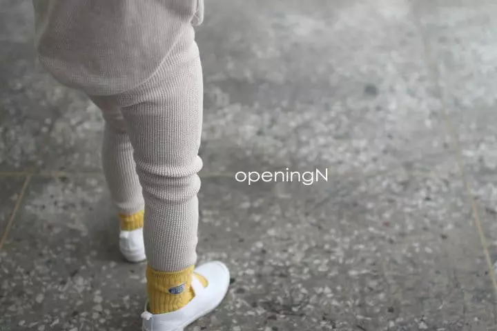 Opening & - Korean Children Fashion - #kidzfashiontrend - Original Waffle Leggings - 6
