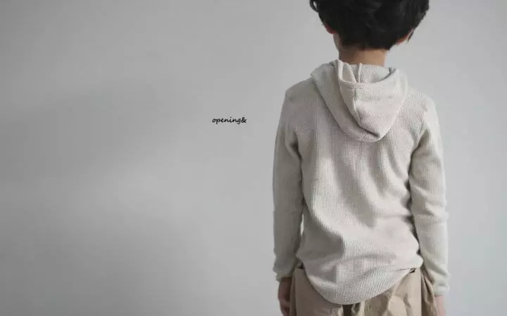 Opening & - Korean Children Fashion - #magicofchildhood - Original Waffle Hoody - 10