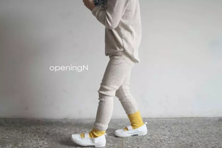 Opening & - Korean Children Fashion - #magicofchildhood - Original Waffle Leggings - 9