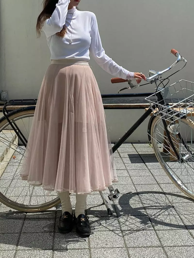 Ouppt - Korean Women Fashion - #momslook - Bale Skirt - 2