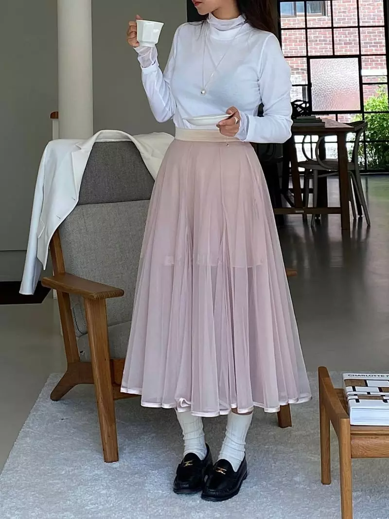 Ouppt - Korean Women Fashion - #womensfashion - Bale Skirt - 4