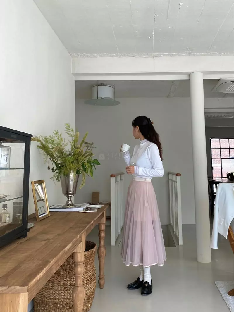 Ouppt - Korean Women Fashion - #momslook - Bale Skirt - 6