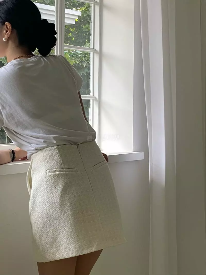 Ouppt - Korean Women Fashion - #momslook - Stella Twid Skirt - 3
