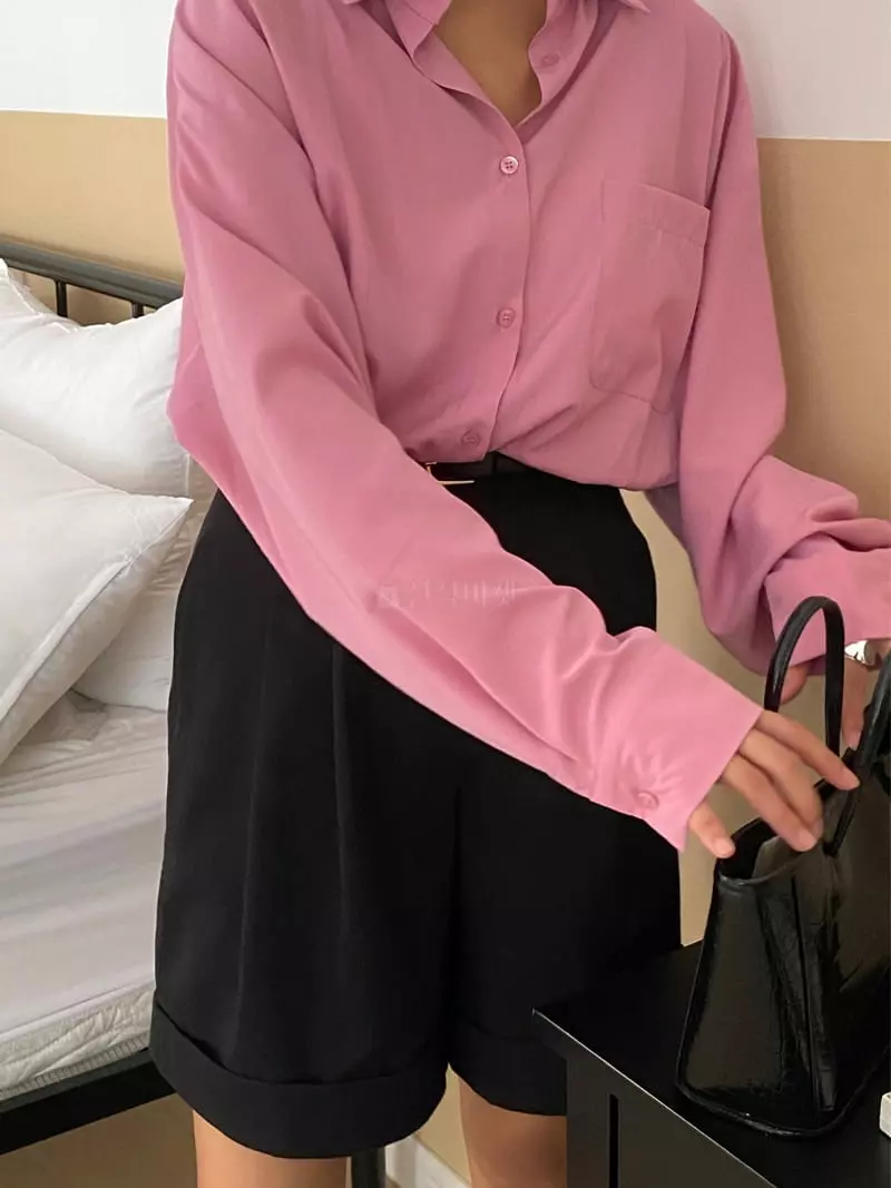 Ouppt - Korean Women Fashion - #momslook - Le Sha Shirt - 8
