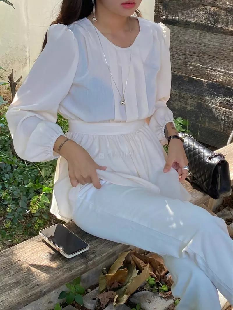 Ouppt - Korean Women Fashion - #momslook - Lilly Blouse