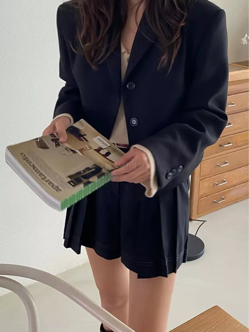 Ouppt - Korean Women Fashion - #womensfashion - Three Button Jacket - 4