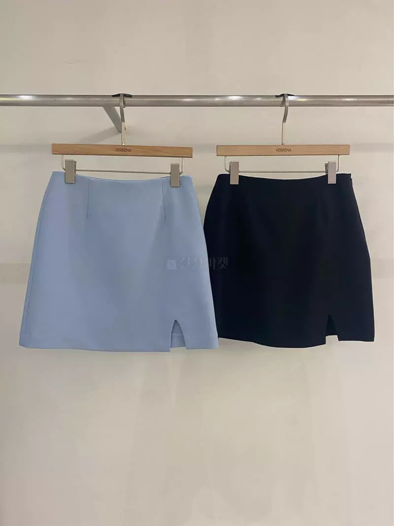 Ouppt - Korean Women Fashion - #momslook - Slit Mini Skirt - 11