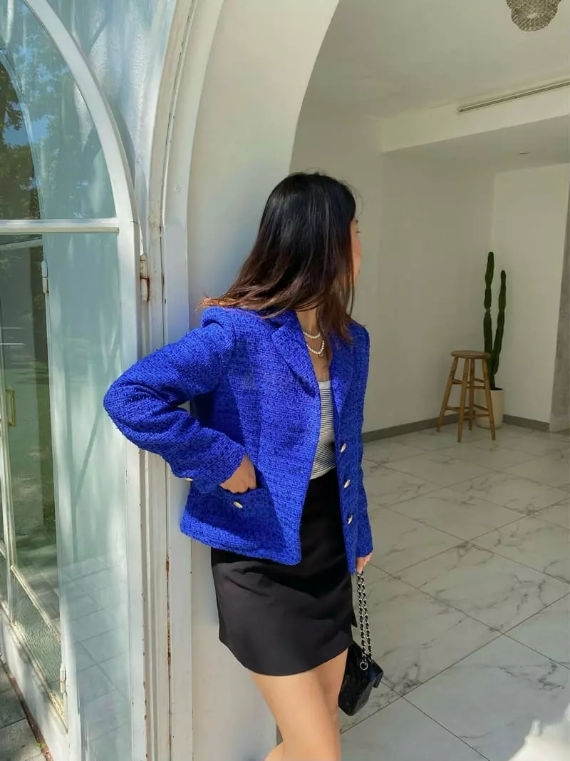 Ouppt - Korean Women Fashion - #momslook - Slit Mini Skirt - 5