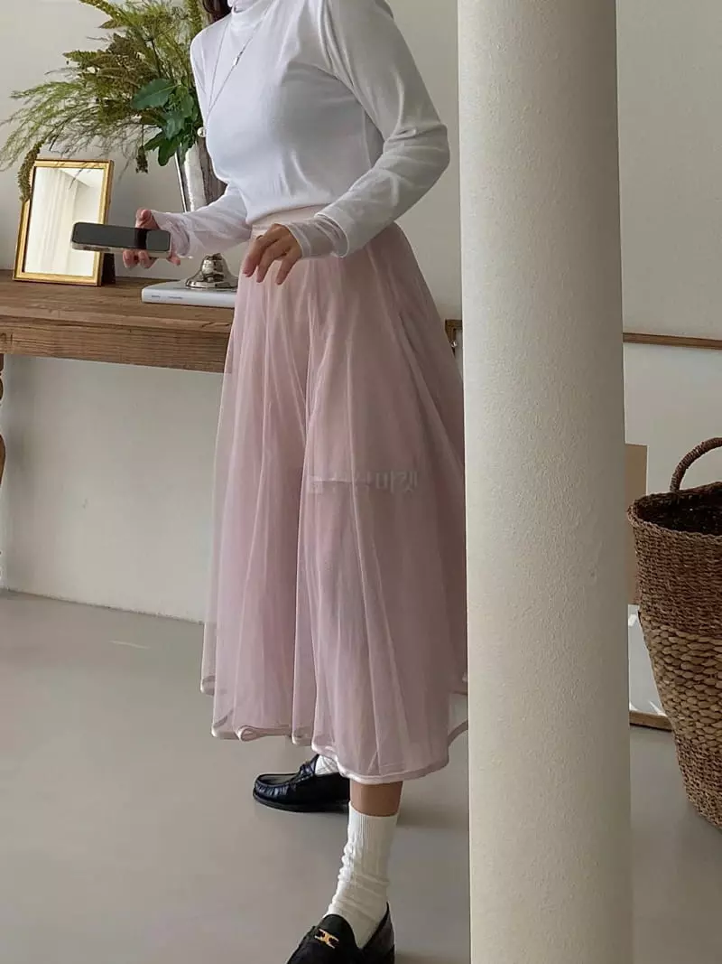 Ouppt - Korean Women Fashion - #restrostyle - Bale Skirt - 11