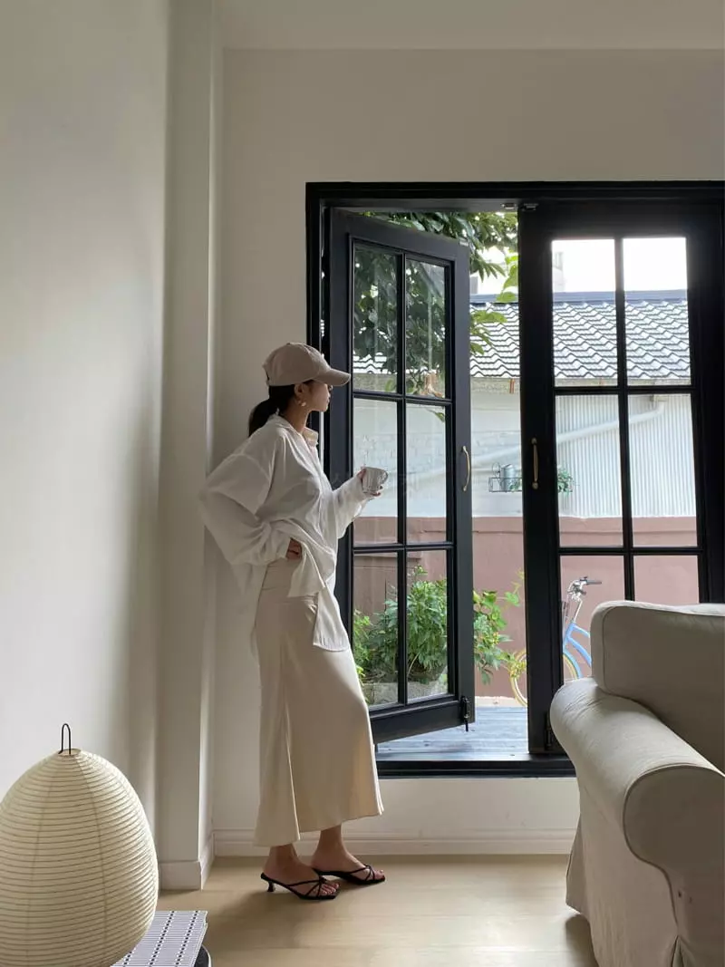 Ouppt - Korean Women Fashion - #thatsdarling - Shatin Long Skirt - 5