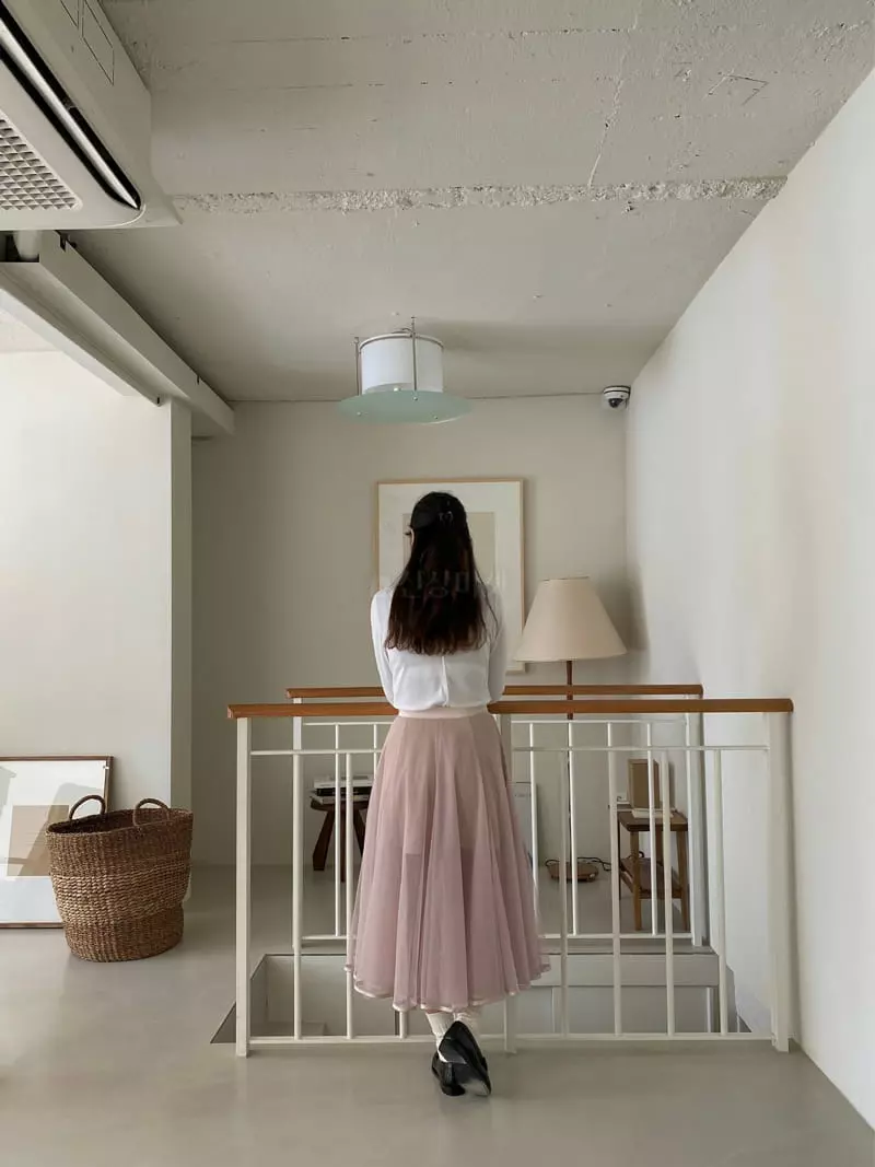 Ouppt - Korean Women Fashion - #vintagekidsstyle - Bale Skirt - 9