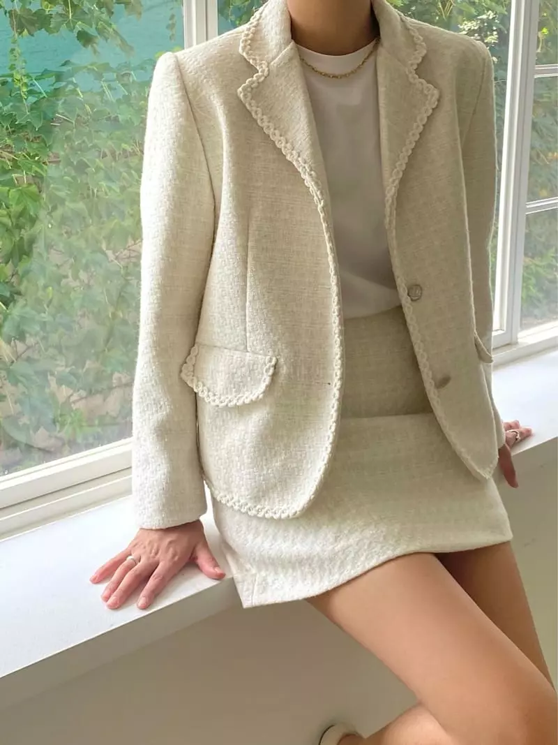 Ouppt - Korean Women Fashion - #womensfashion - Stella Twid Skirt - 5