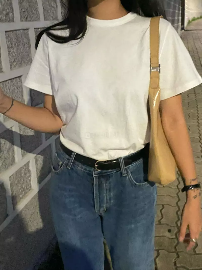 Ouppt - Korean Women Fashion - #womensfashion - Base Tee - 3