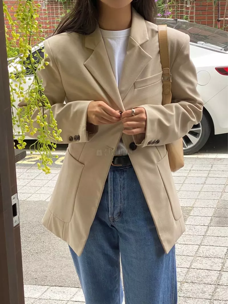 Ouppt - Korean Women Fashion - #womensfashion - Tailor Jacket - 3