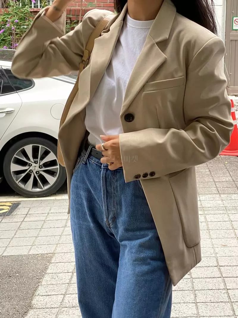 Ouppt - Korean Women Fashion - #womensfashion - Tailor Jacket - 5