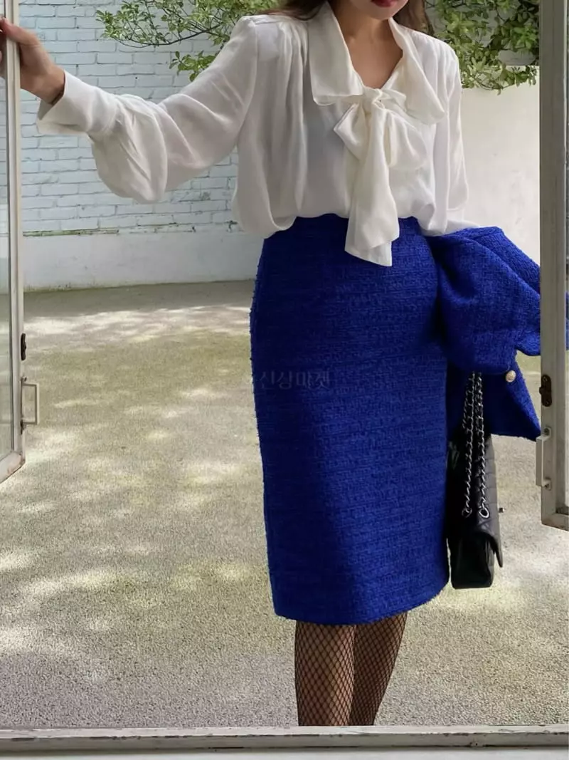 Ouppt - Korean Women Fashion - #womensfashion - Anna Twid Skirt - 10